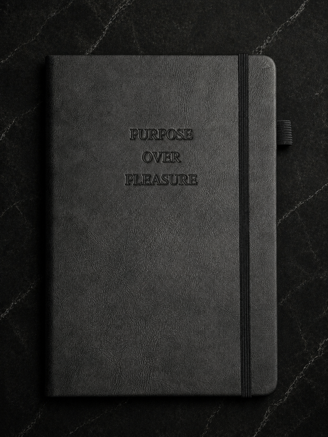 Purpose Over Pleasure | A5 Vegan Leather Journal