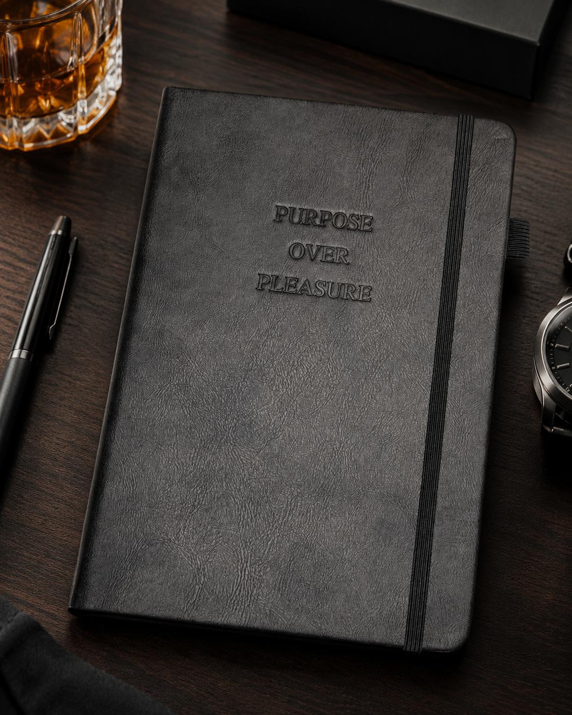 Purpose Over Pleasure | A5 Vegan Leather Journal