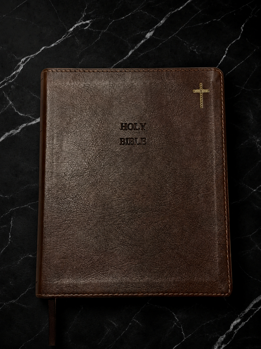 NIV Journal the Word Bible — Double Column, Leathersoft, Brown (Personalized)