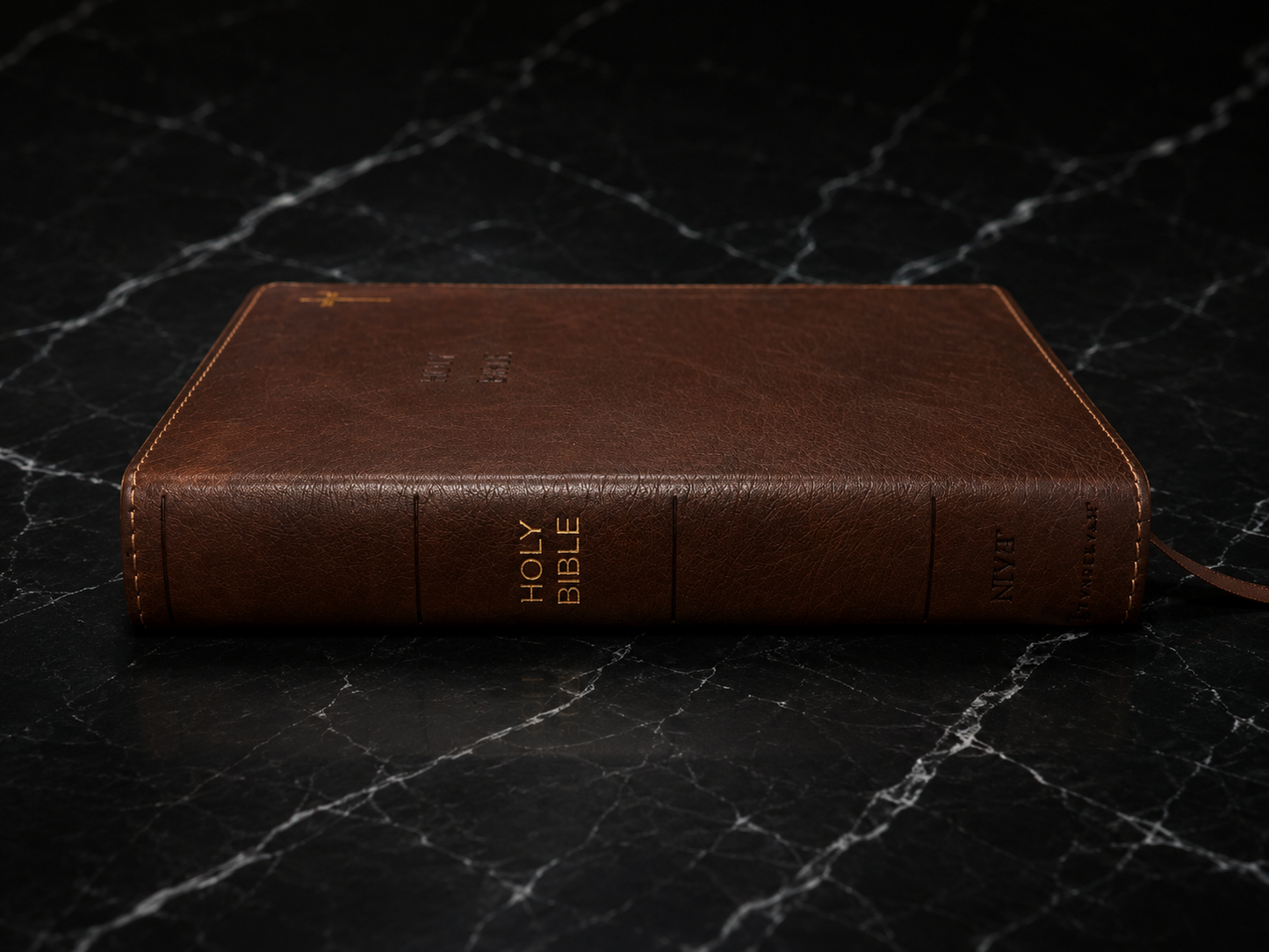 NIV Journal the Word Bible — Double Column, Leathersoft, Brown (Personalized)