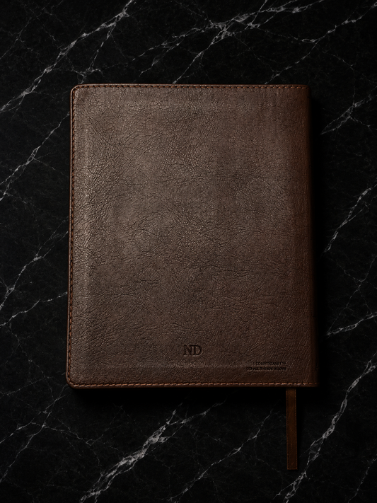 NIV Journal the Word Bible — Double Column, Leathersoft, Brown (Personalized)